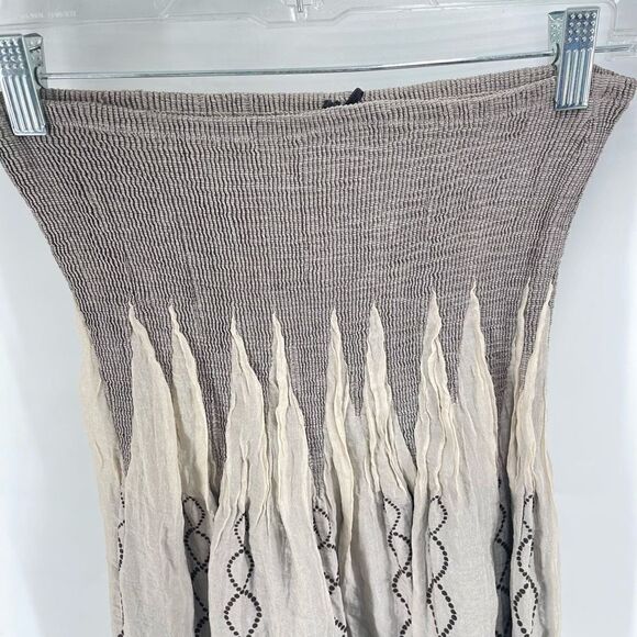 Anthropologie Lapis Women’s Stretch Strapless Lapis Tube Dress skirt Tan One Siz - Picture 10 of 12